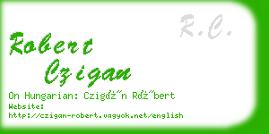 robert czigan business card